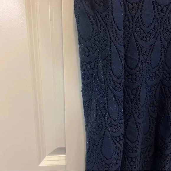 Lilly Pulitzer Navy Blue Lace Tank Dress - Picture 4 of 8